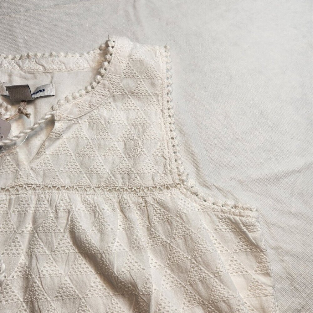 Tommy Bahama Womens Size XS Sleeveless White Eyelet Ruffle Midi Dress NWT --20 - Picture 12 of 12